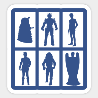 Doctor Villians Sticker